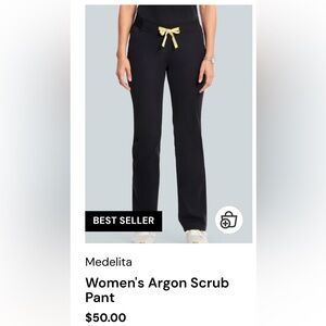Medelita black scrub pants